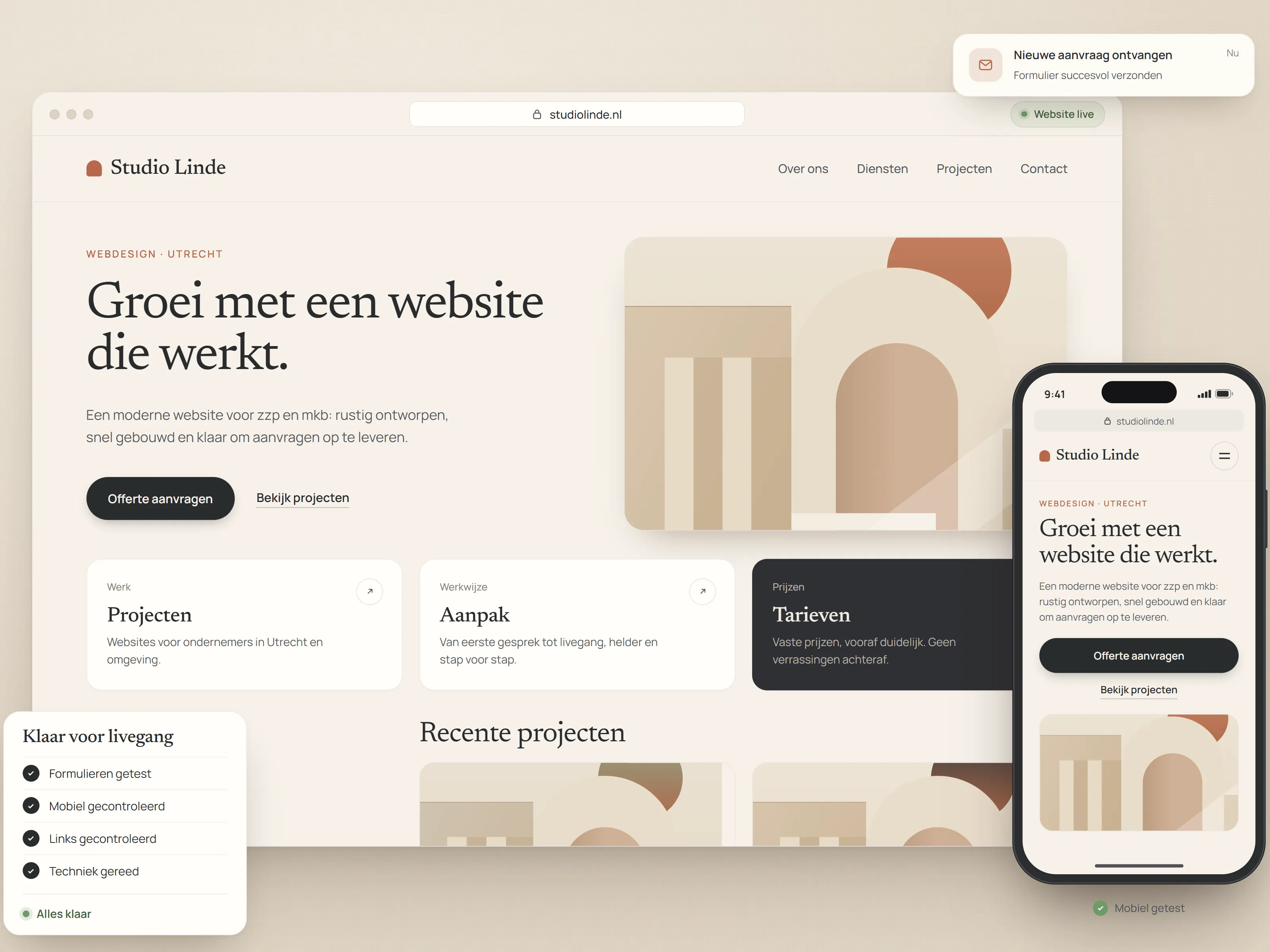 Testen en livegang